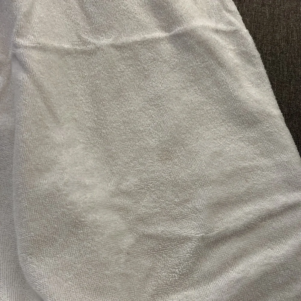 Hooded Baby Towel with Whale Print Hood & Blue Trim - Picture 2 of 2